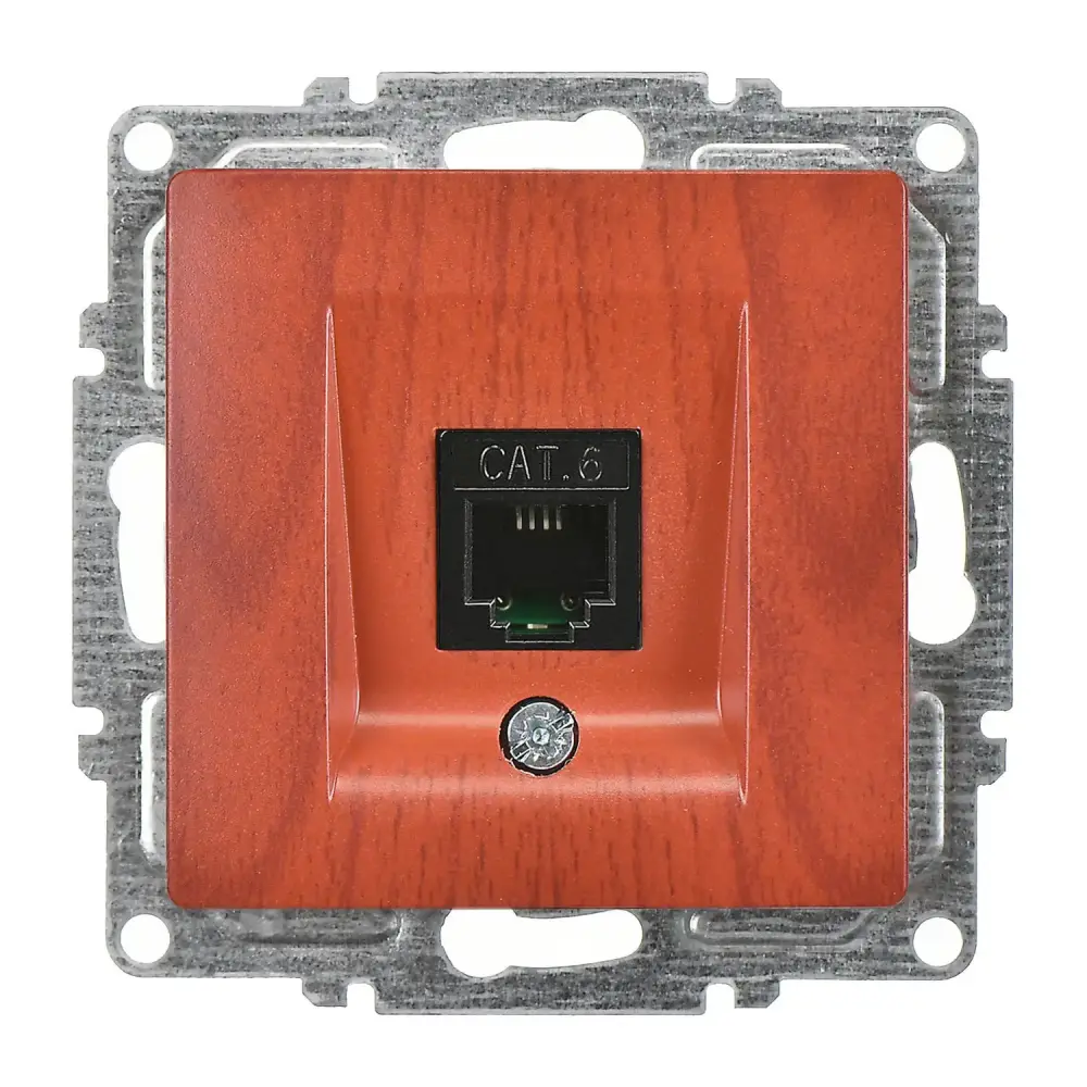Visage Tekli Data Prizi (RJ45 Cat6), Kiraz (Mekanizma + Tuş/Kapak) 