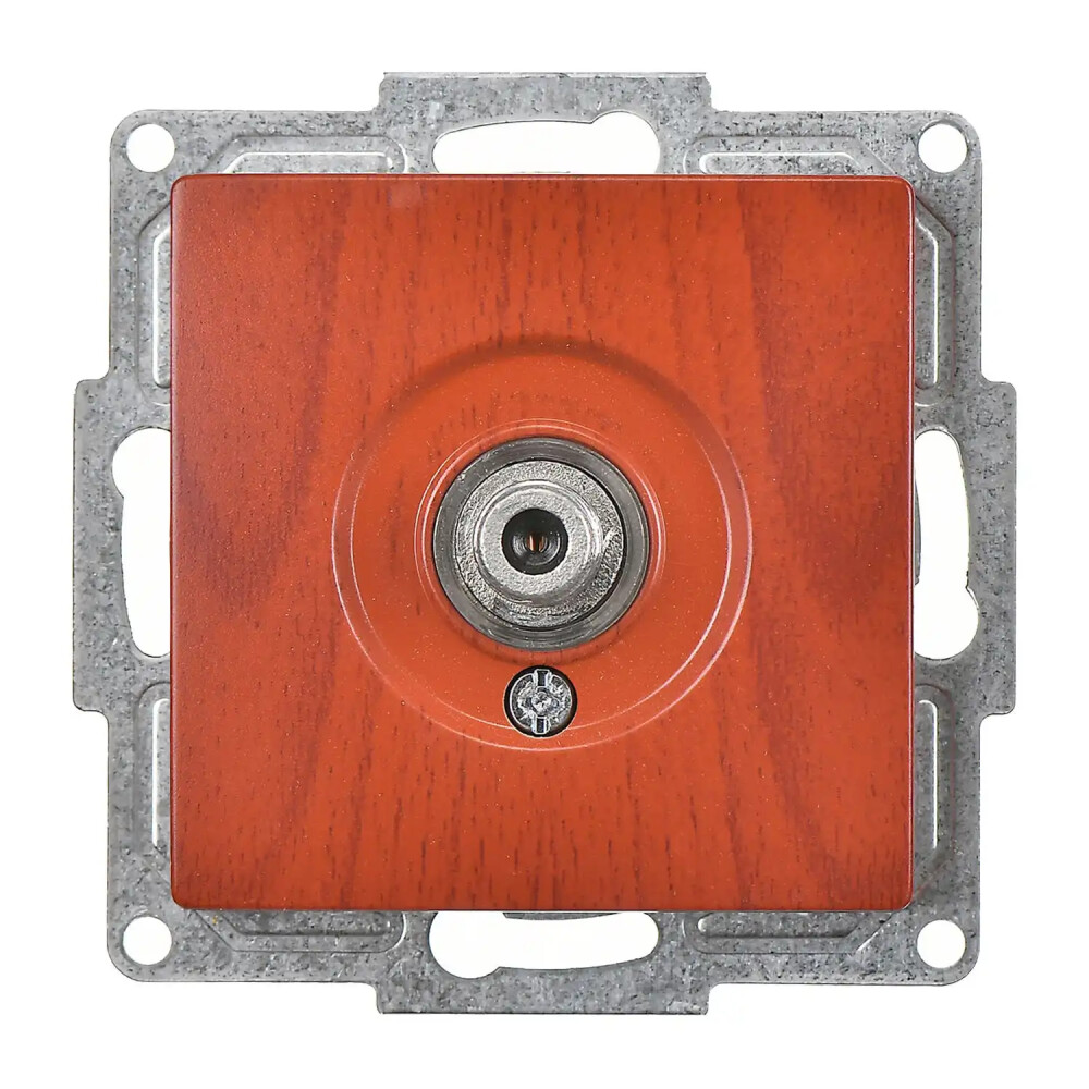 SAT Socket, Single with F connector, Ending-Intermediate, Cherry - Günsan Elektrik