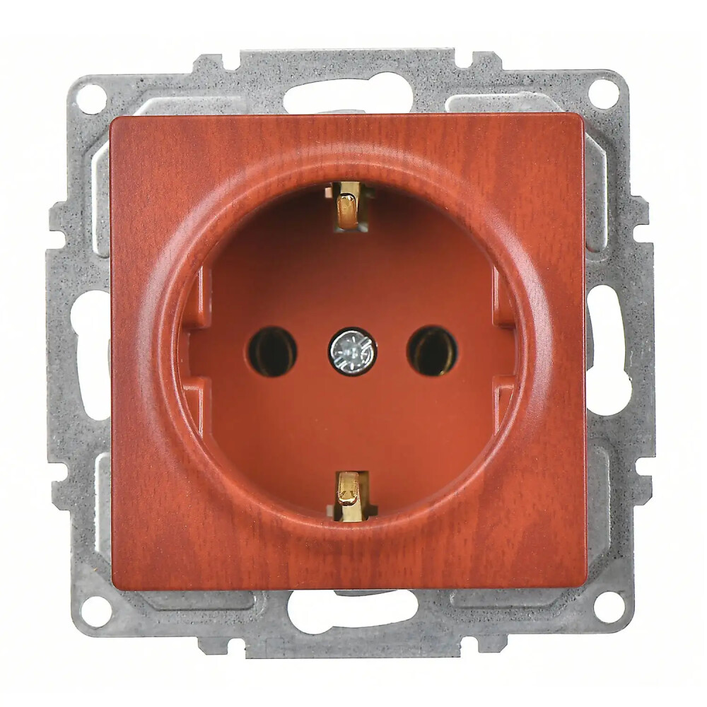 Visage Topraklı Priz (klipsli), Kiraz (Mekanizma + Tuş/Kapak) - Günsan Elektrik