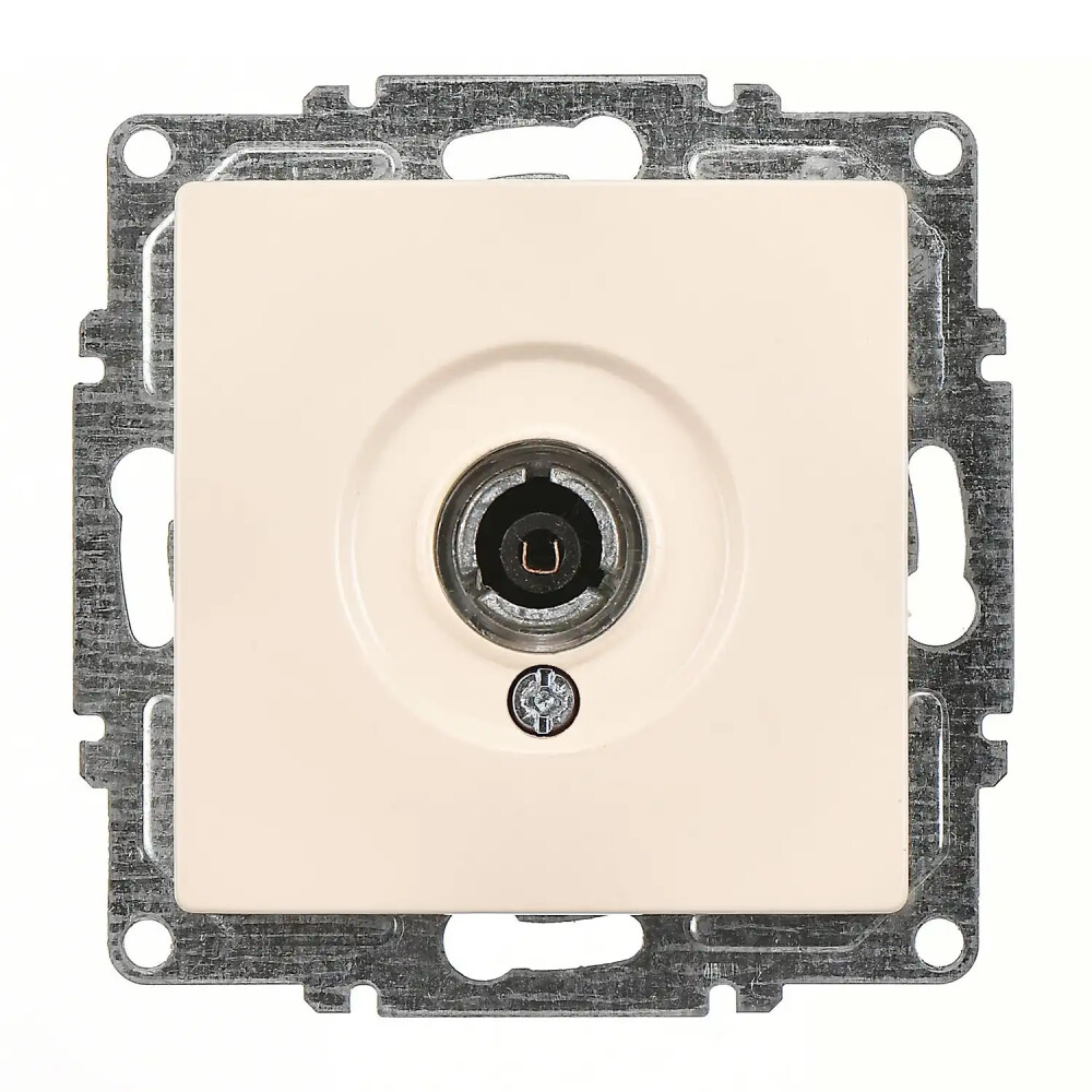 Visage TV Prizi (Geçişli-Sonlu), Krem (Mekanizma + Tuş/Kapak) - Günsan Elektrik