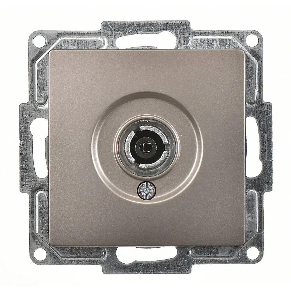 TV Socket, Ending-Intermediate, Mocha - Günsan Elektrik