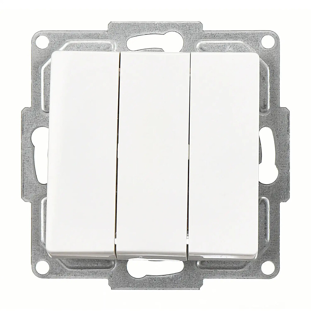 3 Gang Switch, White - Günsan Elektrik