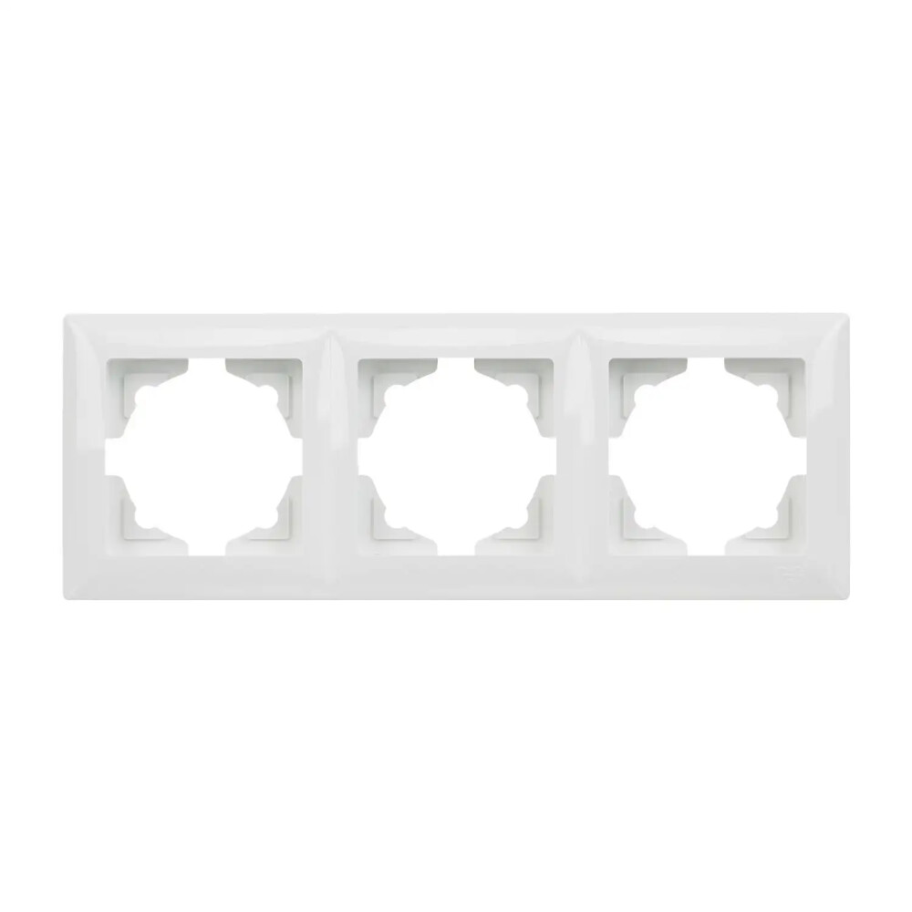 Visage Üçlü Çerçeve, Beyaz - Günsan Elektrik