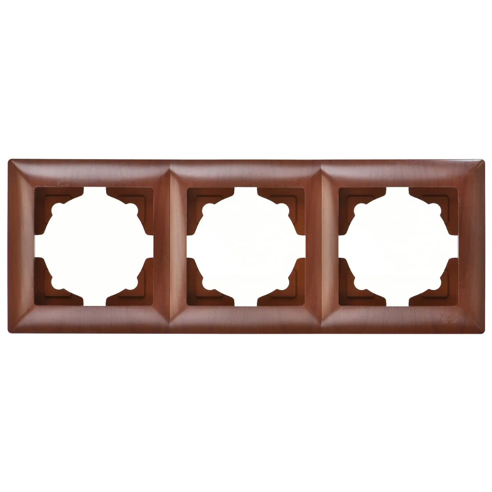 Visage Üçlü Çerçeve, Ceviz - Günsan Elektrik