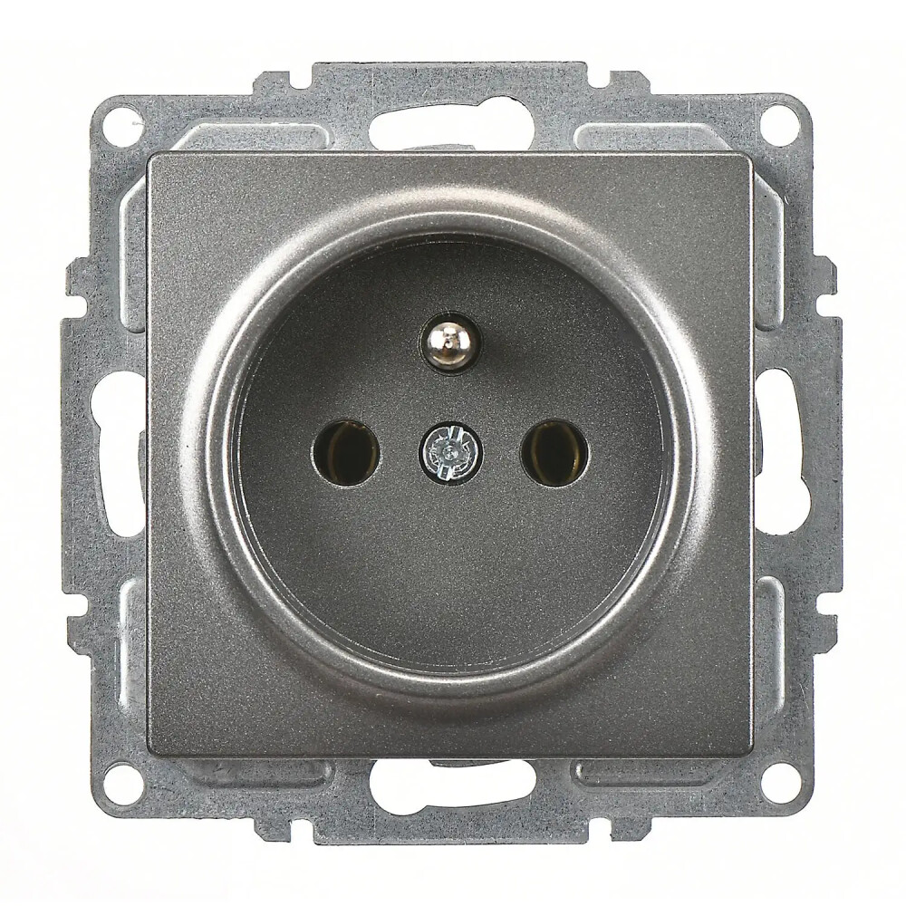 Visage UPS Priz, Füme (Mekanizma + Tuş/Kapak) - Günsan Elektrik