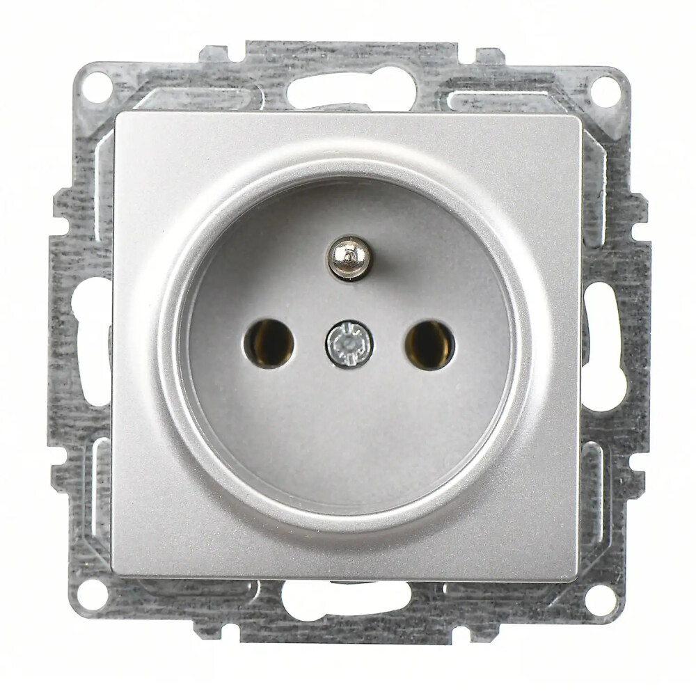 Visage UPS Priz, Gümüş (Mekanizma + Tuş/Kapak) - Günsan Elektrik