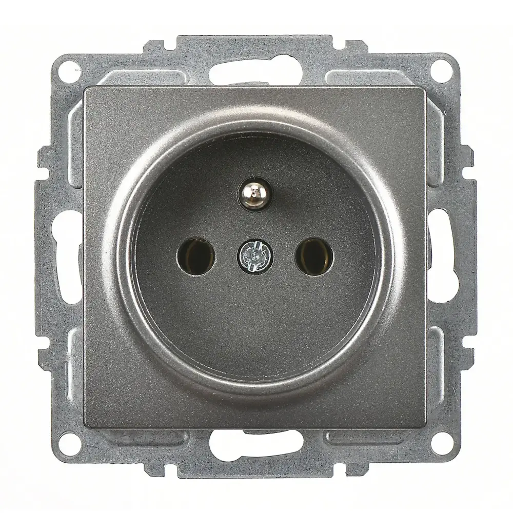 Visage UPS Priz (klipsli), Füme (Mekanizma + Tuş/Kapak) - 1