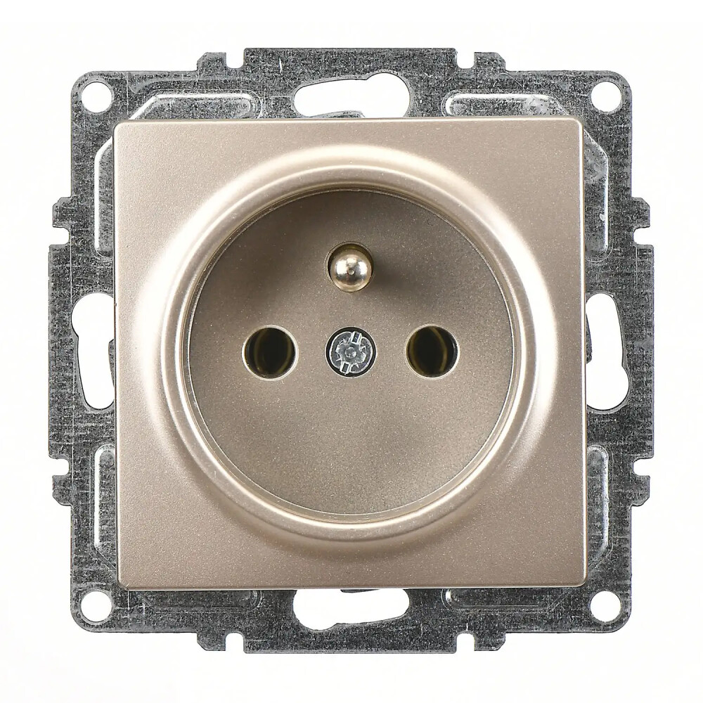 Visage UPS Priz (klipsli), Metalik Bej (Mekanizma + Tuş/Kapak) - Günsan Elektrik