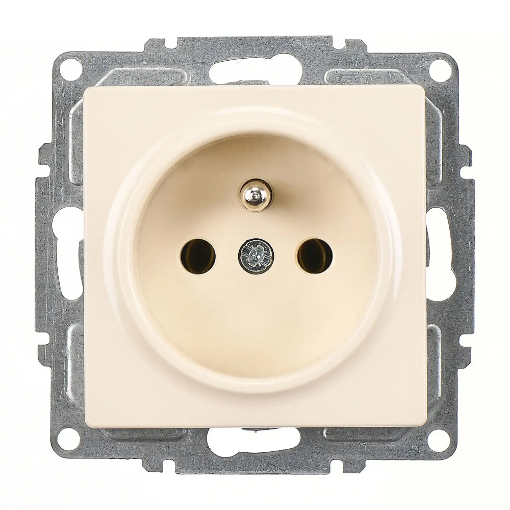 Visage UPS Priz, Krem (Mekanizma + Tuş/Kapak) - Günsan Elektrik