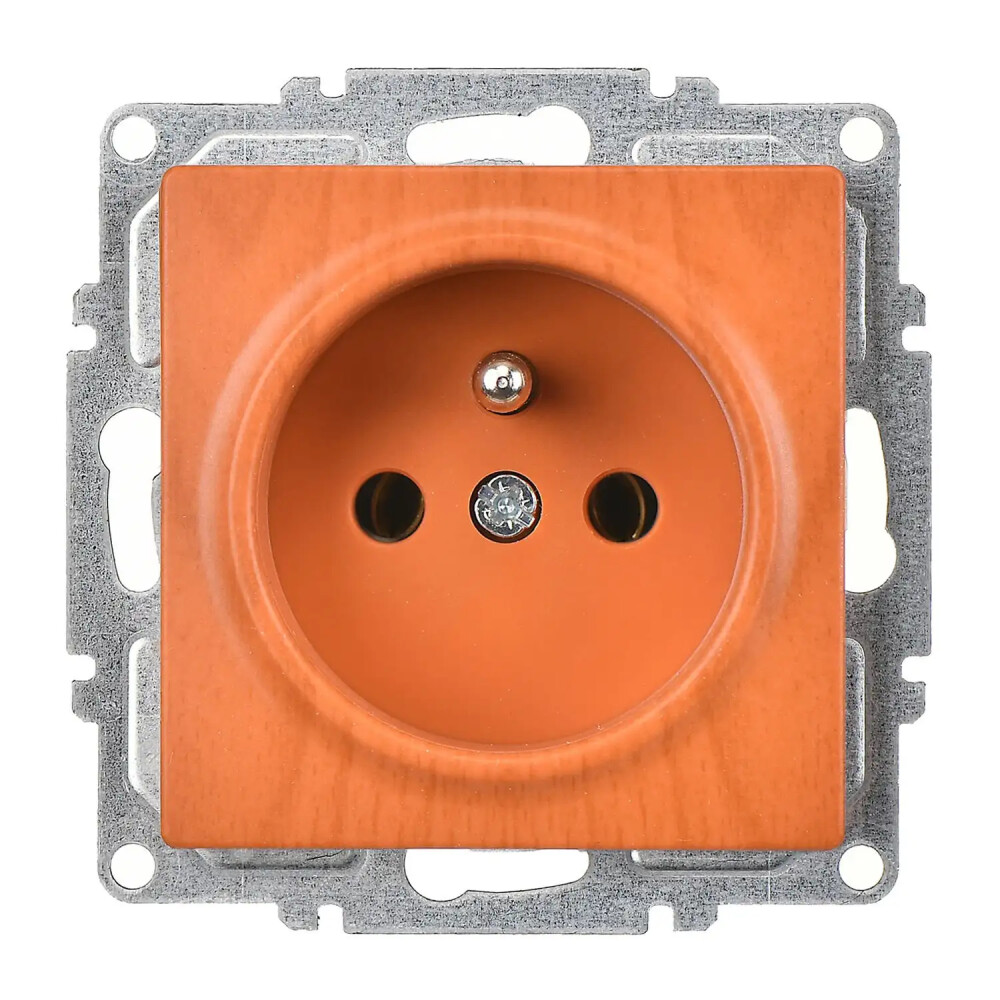 Visage UPS Priz, Meşe (Mekanizma + Tuş/Kapak) - Günsan Elektrik