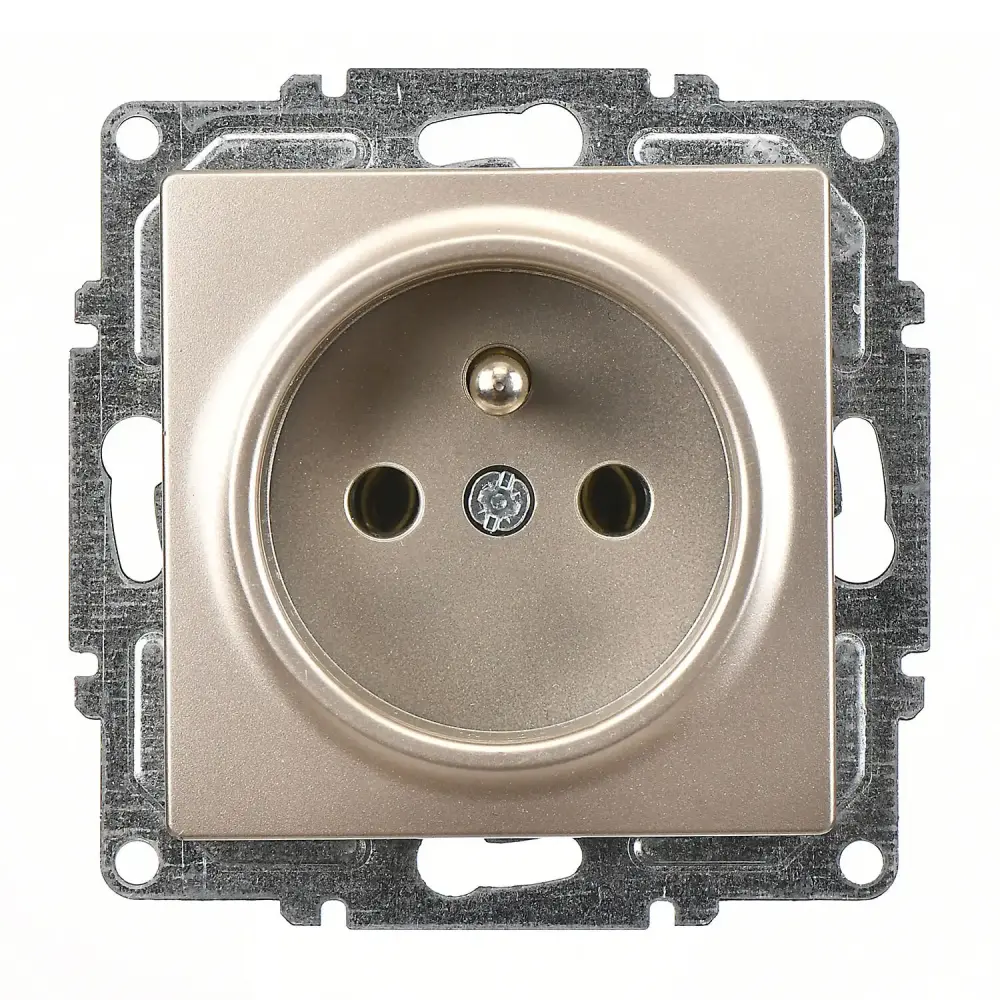 Visage UPS Priz, Metalik Bej (Mekanizma + Tuş/Kapak) 