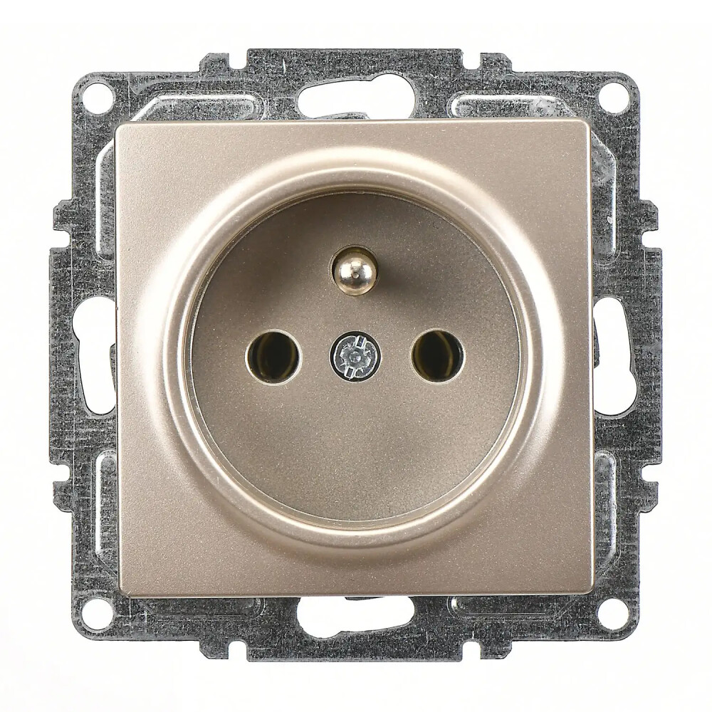 Visage UPS Priz, Metalik Bej (Mekanizma + Tuş/Kapak) - Günsan Elektrik