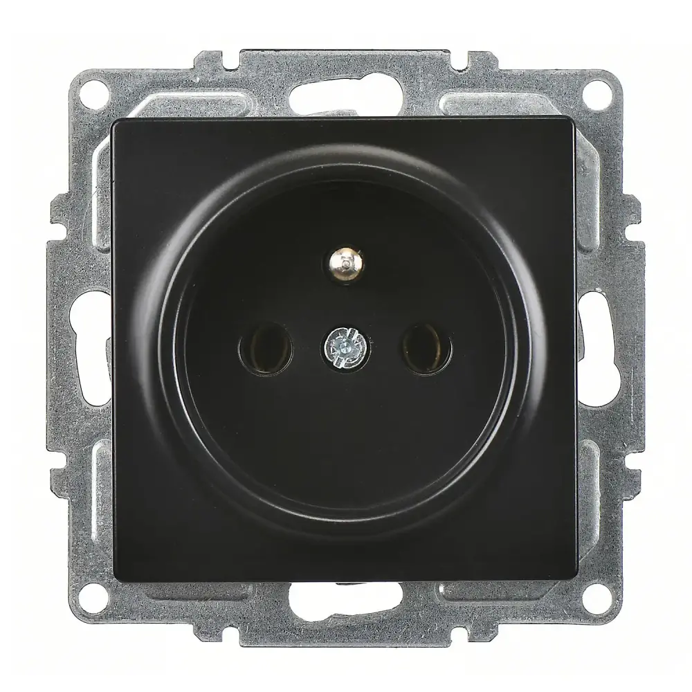 Visage UPS Priz, Metalik Siyah (Mekanizma + Tuş/Kapak) 