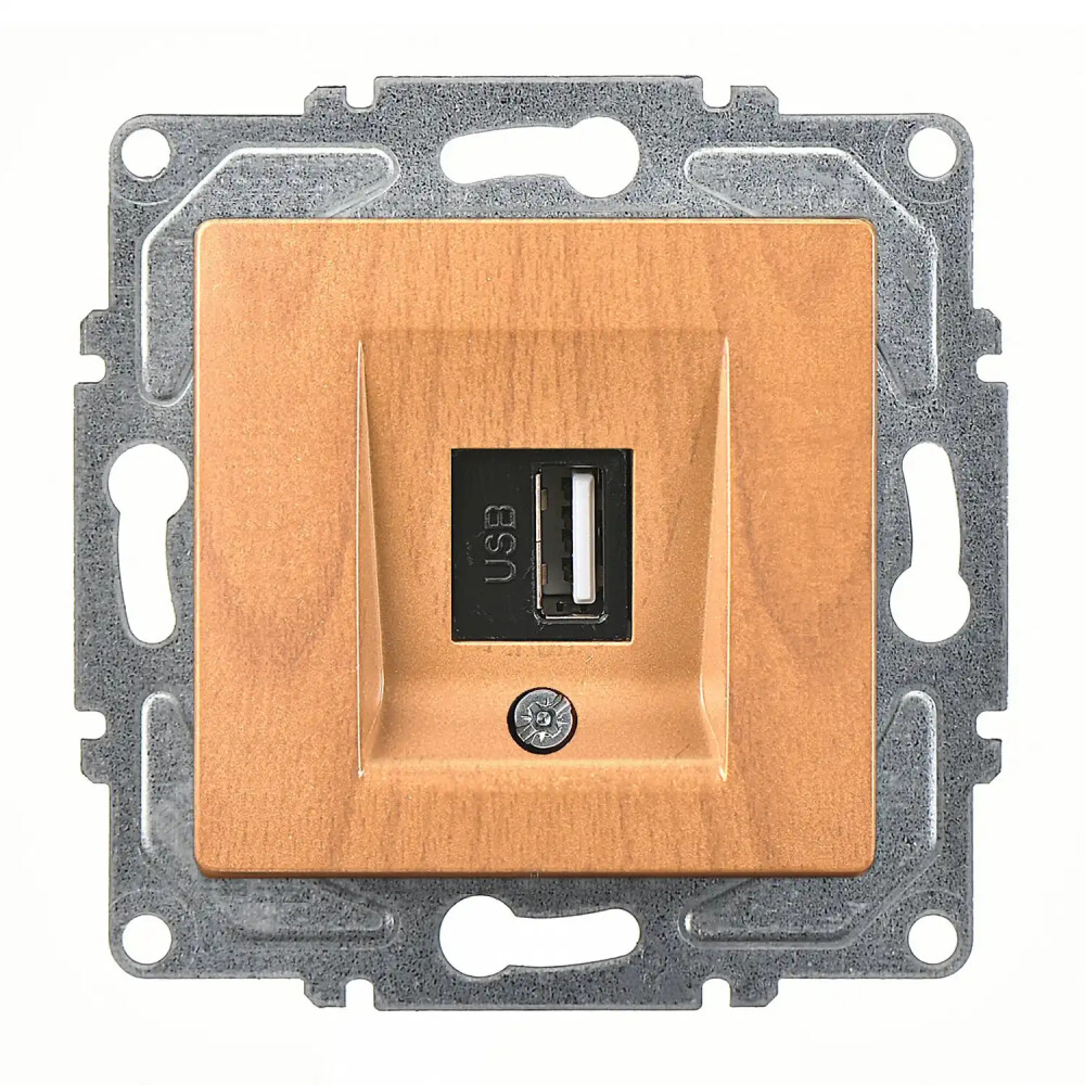 Visage USB Data Prizi, Akçaağaç (Mekanizma + Tuş/Kapak) - Günsan Elektrik