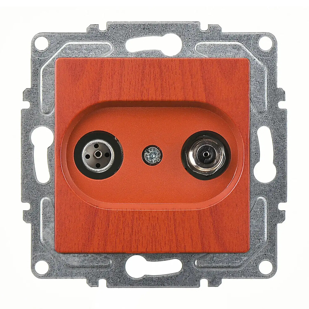 Visage Uydu Prizi Sonlu (Alcad Sat-TV), Kiraz (Mekanizma + Tuş/Kapak) - Günsan Elektrik