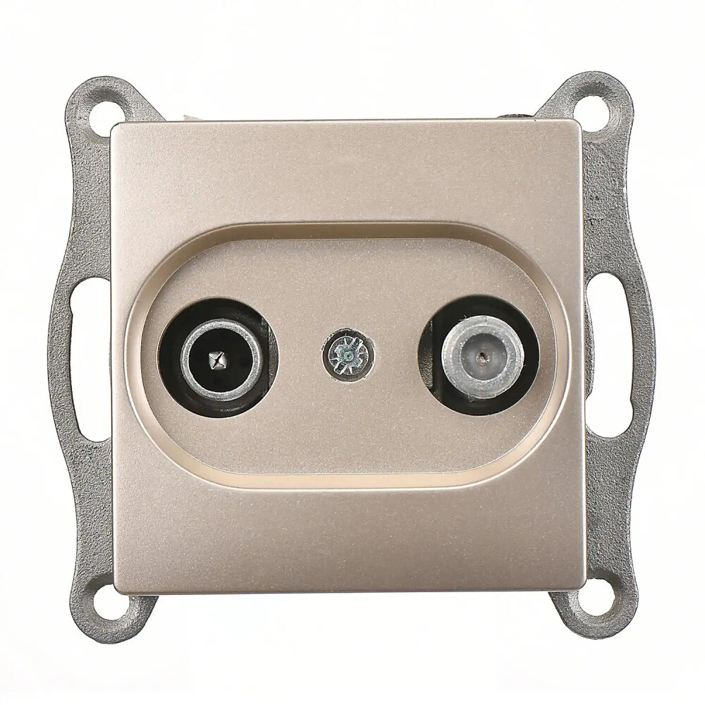 TV-SAT Socket, Ending, M.Beige - Günsan Elektrik