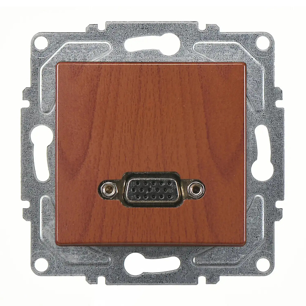 Visage VGA Prizi, Ceviz (Mekanizma + Tuş/Kapak) - Günsan Elektrik