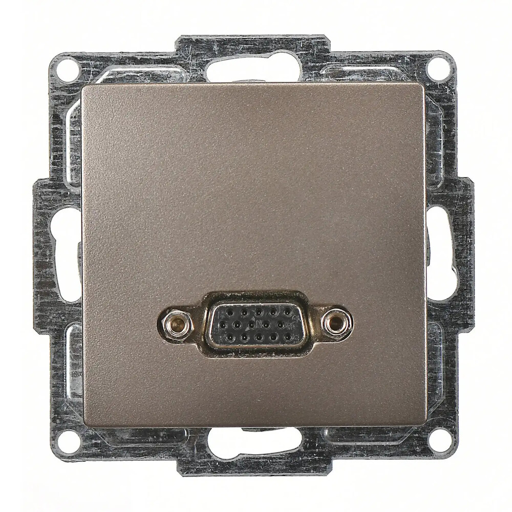 Visage VGA Prizi, Mocha (Mekanizma + Tuş/Kapak) - Günsan Elektrik