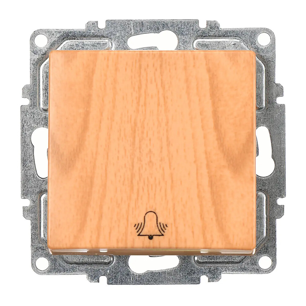 Visage Zil Butonu, Akçaağaç (Mekanizma + Tuş/Kapak) - Günsan Elektrik