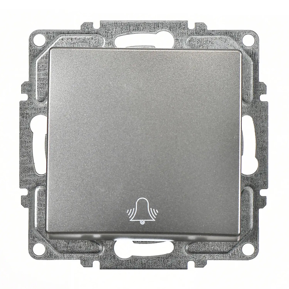 Visage Zil Butonu (klipsli), Füme (Mekanizma + Tuş/Kapak) - Günsan Elektrik