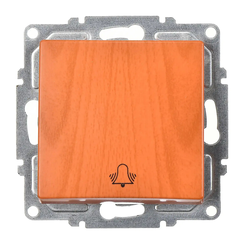 Visage Zil Butonu (klipsli), Meşe (Mekanizma + Tuş/Kapak) - Günsan Elektrik