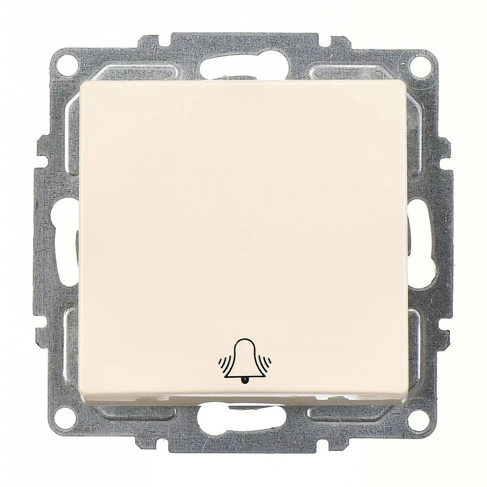 Visage Zil Butonu, Krem (Mekanizma + Tuş/Kapak) - Günsan Elektrik